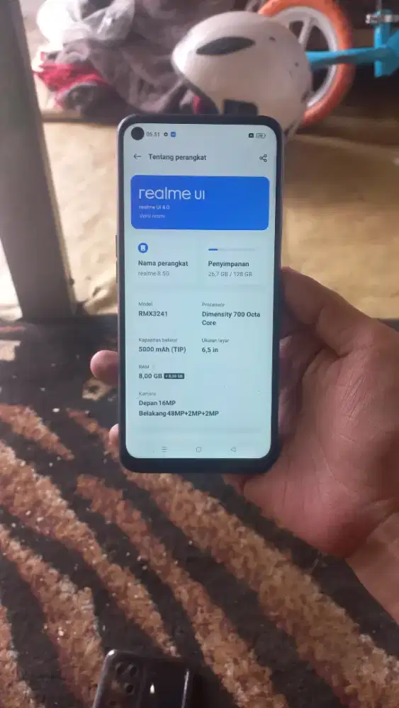 Realme 8 5g Ram 8+8/128 NFC