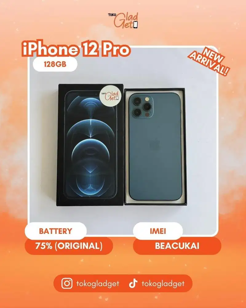 iPhone 12 Pro 128 Gb ex BEACUKAI RESMI