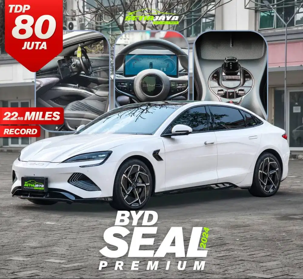 BYD Seal Premium 2024 Putih KM 22 Miles - EV Sedan Futuristic 230 kW,