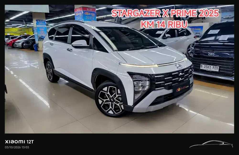 km 14 ribu HYUNDAI STARGAZER X PRIME 1.5 AT 2025 KONDISI ISTIMEWA