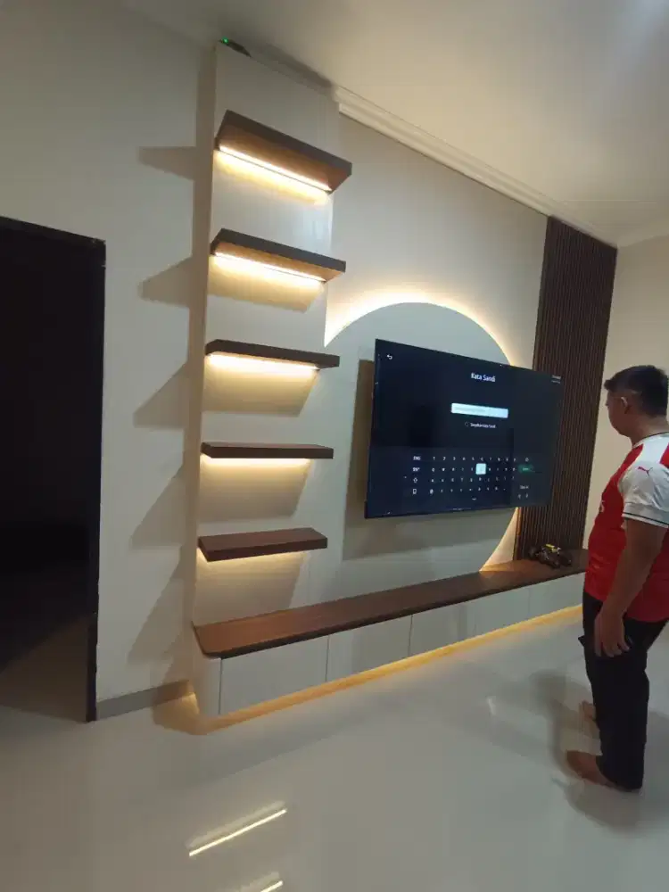 Backdrop tv minimalis