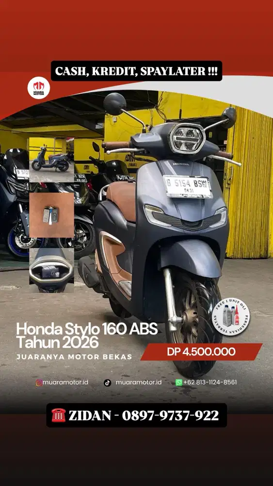 HONDA STYLO 160 ABS 2026 TYPE TERTINGGI !!!