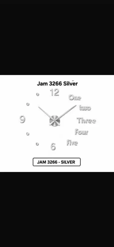 Ready stock jam dinding jumbo