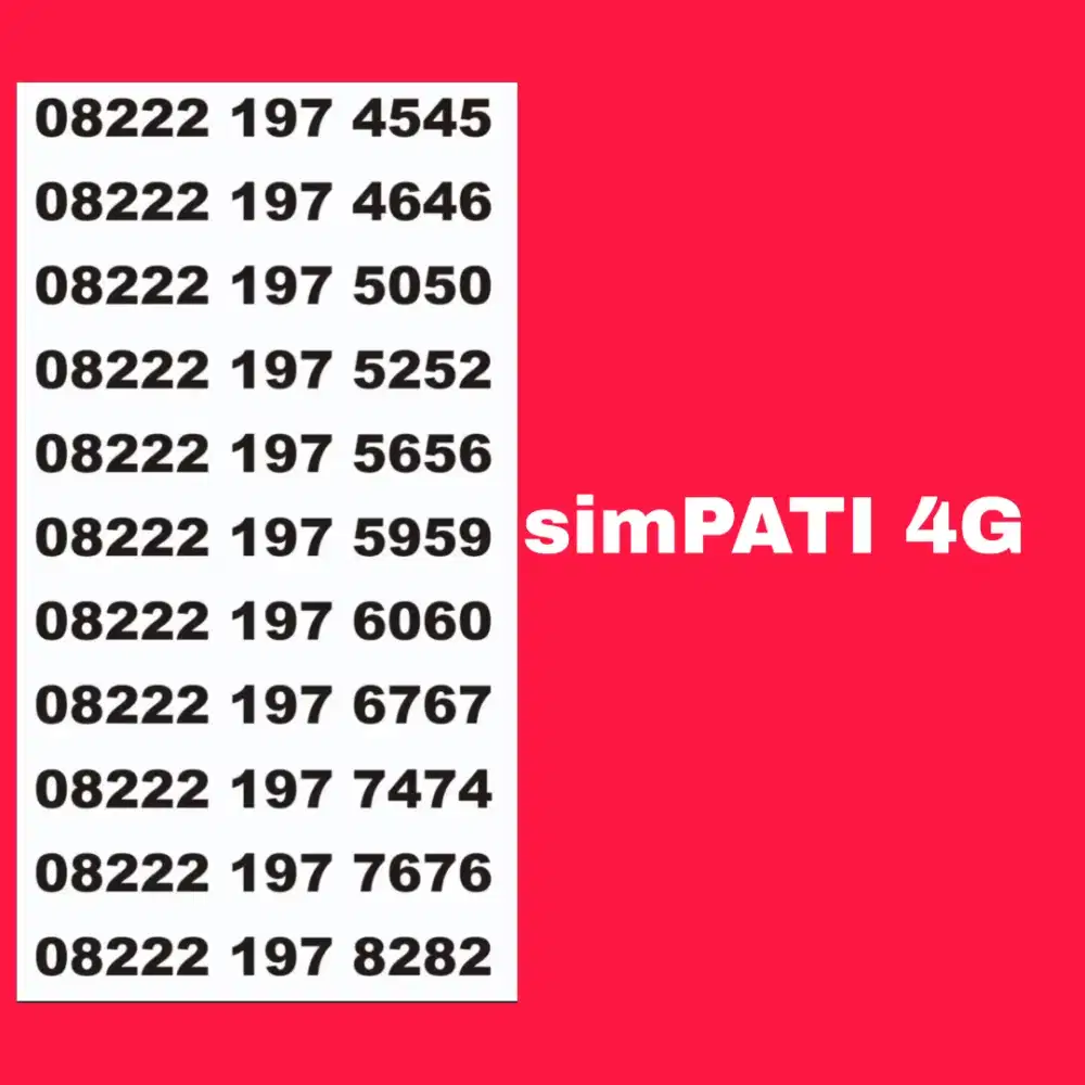 Nomor cantik telkomsel simpati murah 5G