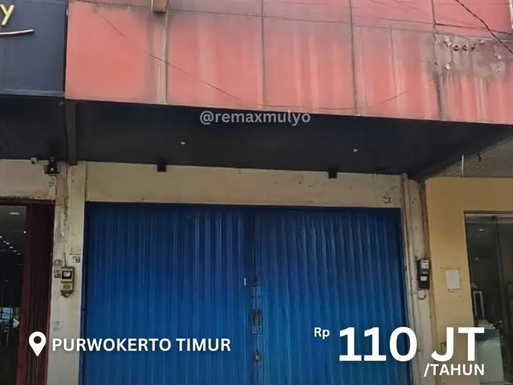 Disewakan Ruko 2 Lantai Lokasi Strategis Dekat Perbelanjaan Area Purwokerto Timur