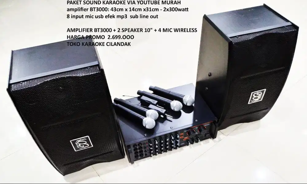 paket sound karaoke rumahan suara bagus