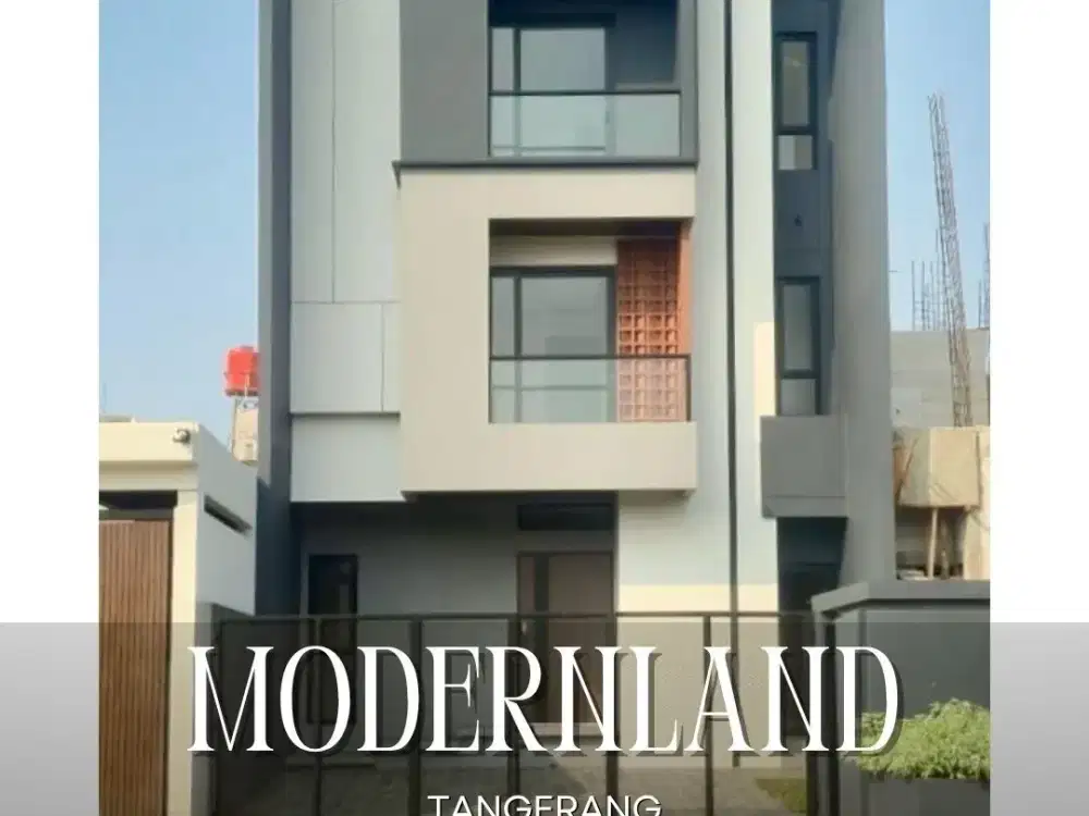 DIJUAL MURAH BRAND NEW HOUSE DESAIN MINIMALIS MODERN DI MODERNLAND TANGERANG