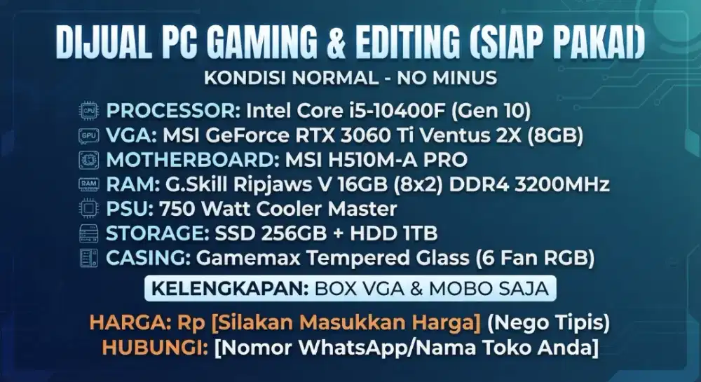 PC gaming tinggal pake