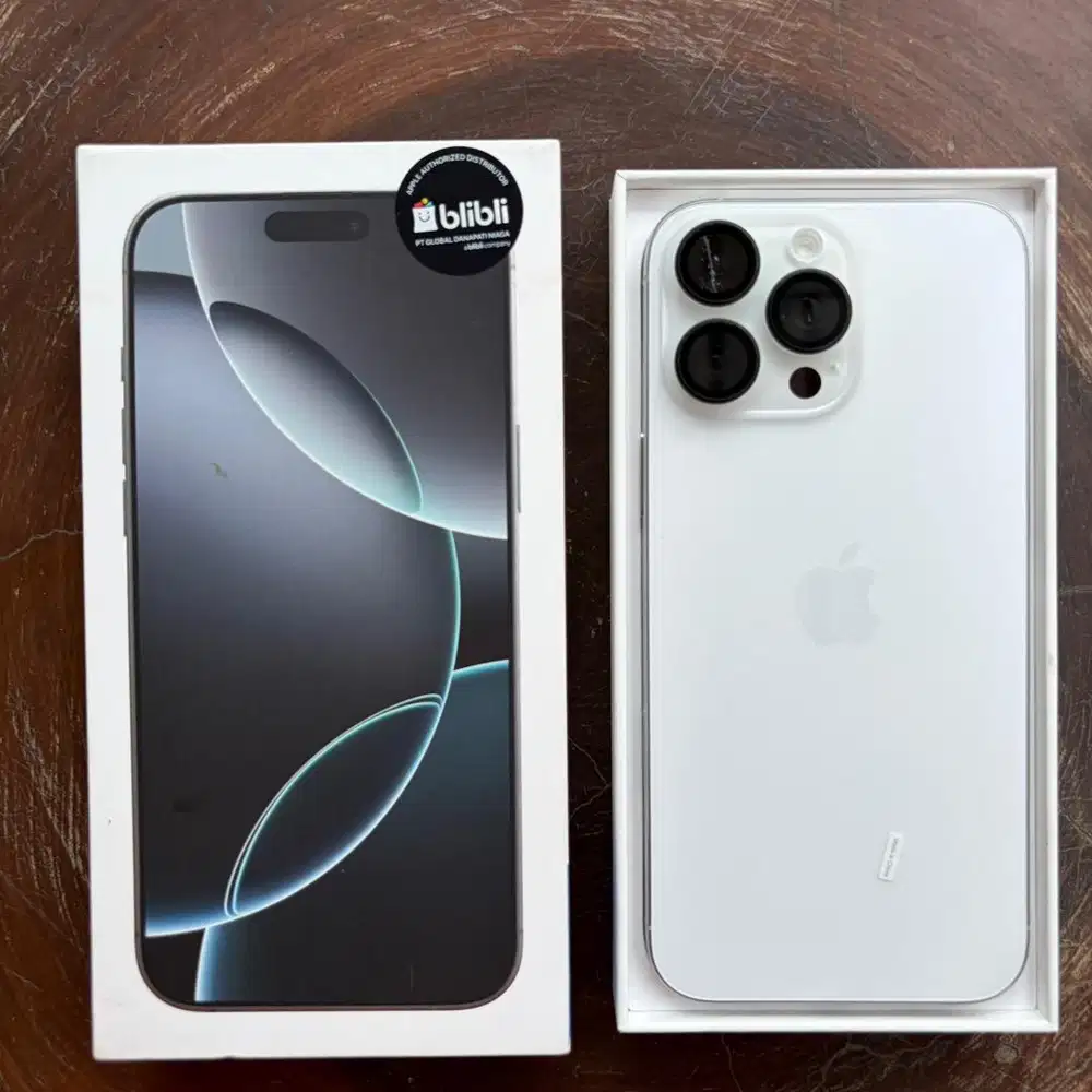 iPhone 16 Pro Max 256GB White Titanium Blibli SA/A