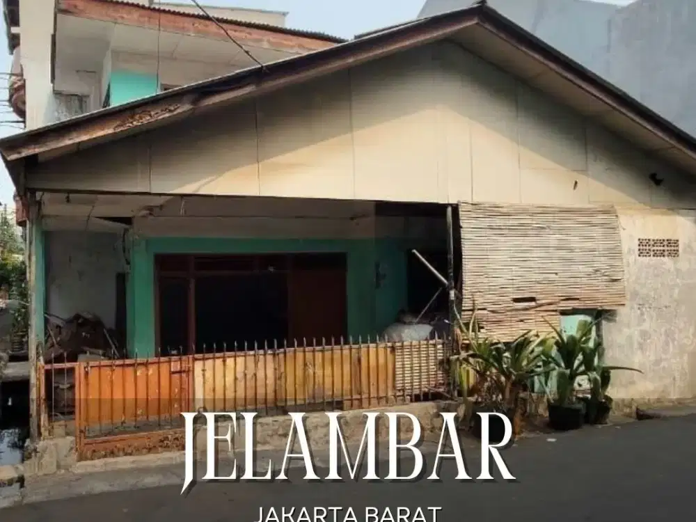 DIJUAL MURAH RUMAH HITUNG TANAH POSISI HOEK DI JELAMBAR JAKARTA BARAT