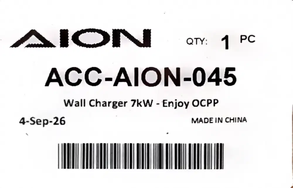 AION WALL CHARGING 7KWH