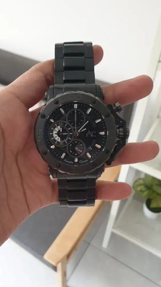 Jam Tangan Pria Alexandre Christie AC 9205 MCB Stainless Steel Strap