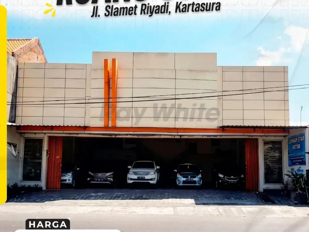 Disewakan Ruko 300meter di Jl. Slamet Riyadi Kartasura Sukoharjo 320jt /tahun