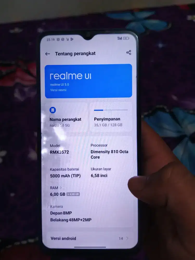 Realme Narzo 50 5G (Simak deskripsi)