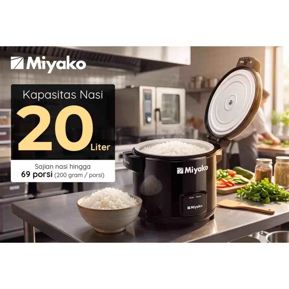 New Smart Magic Rice Warmer MIYAKO With Nanoal innerpot JUMBO 20Liter