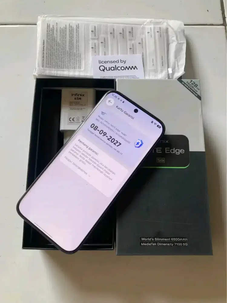Infinix note edge ram 8/128 like new