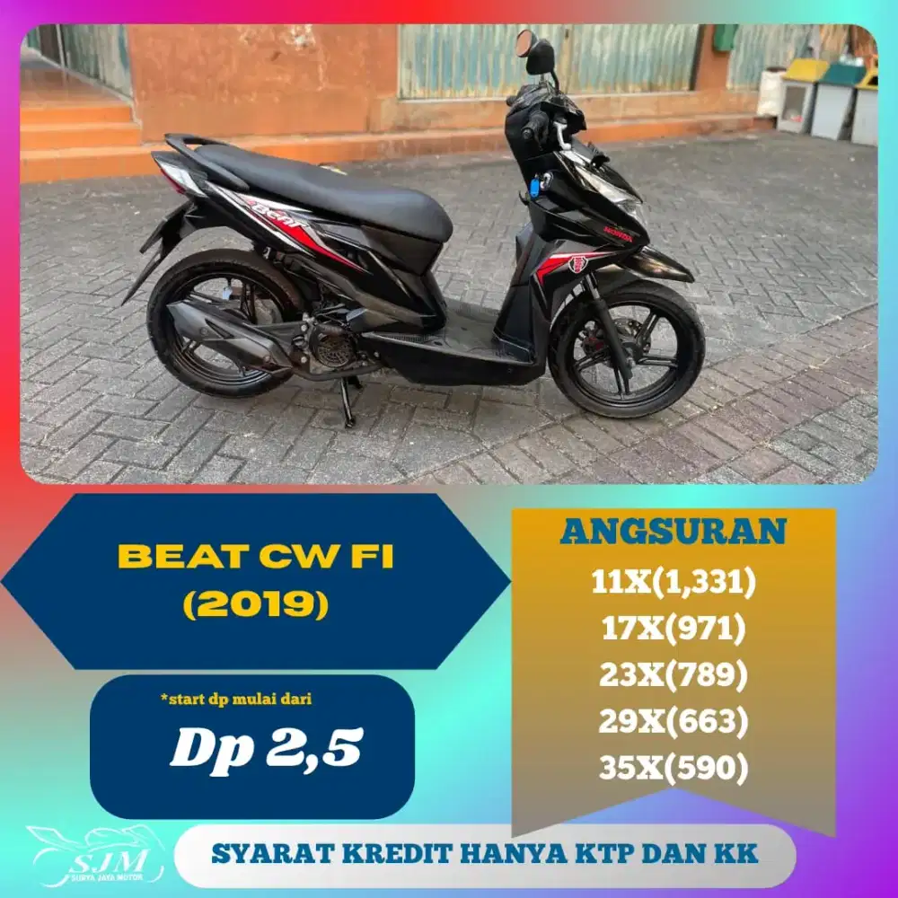 HONDA BEAT ECO 2019 CASH & KREDIT
