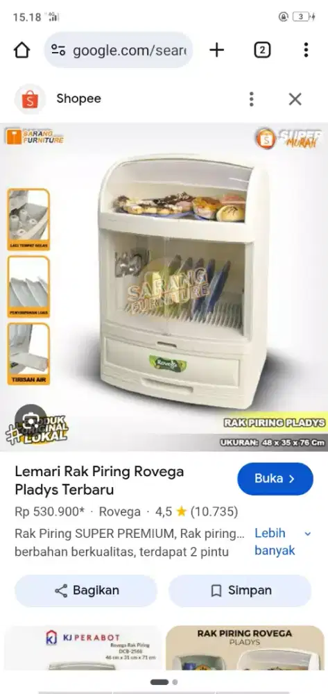 Rovega tempat piring Sendok gelas