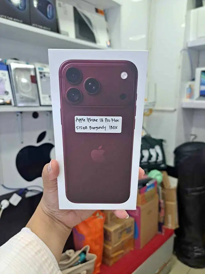 IPhone 18 Pro Max 512GB Burgundy BNIB Garansi IBox