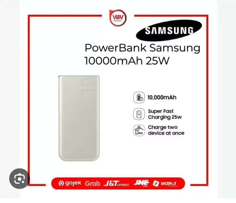 Power Bank Samsung 10000mAh 25W