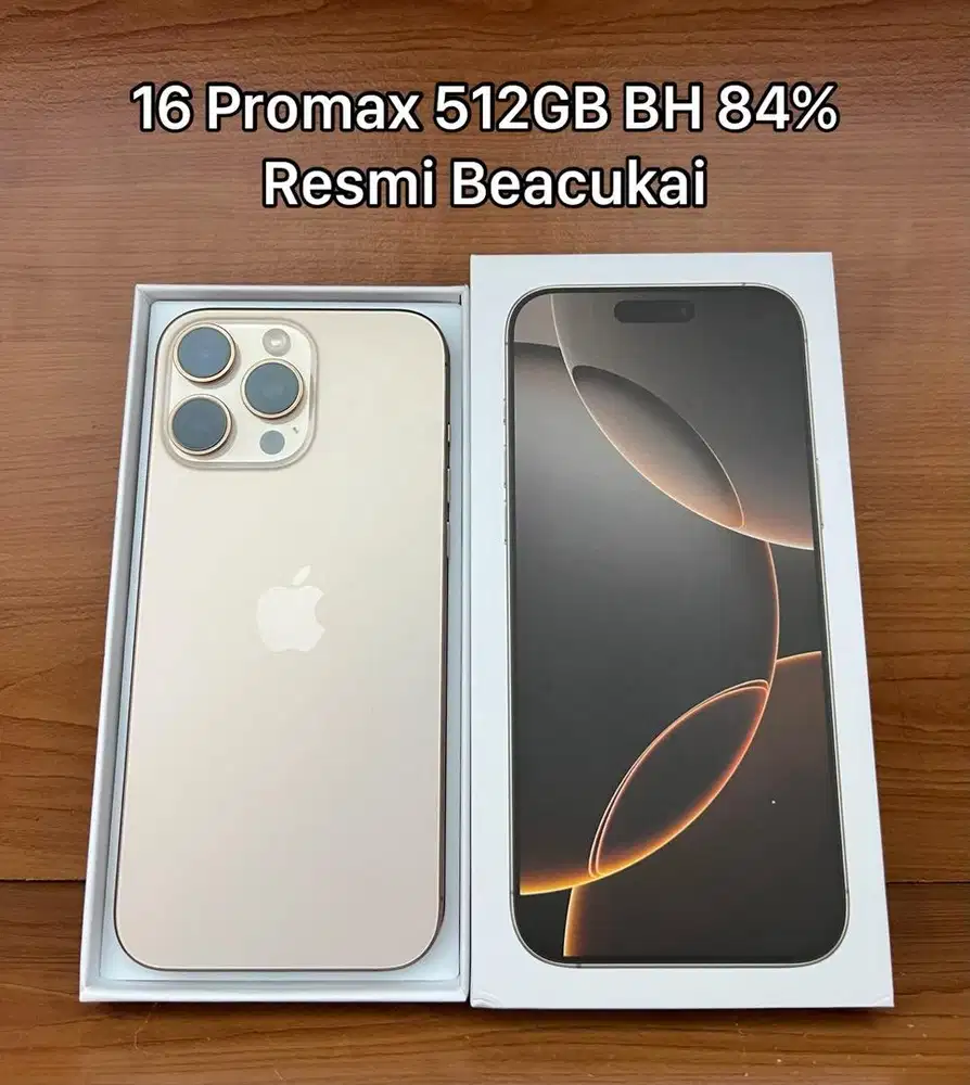iPhone 16 Promax 512GB Resmi Beacukai Mulus