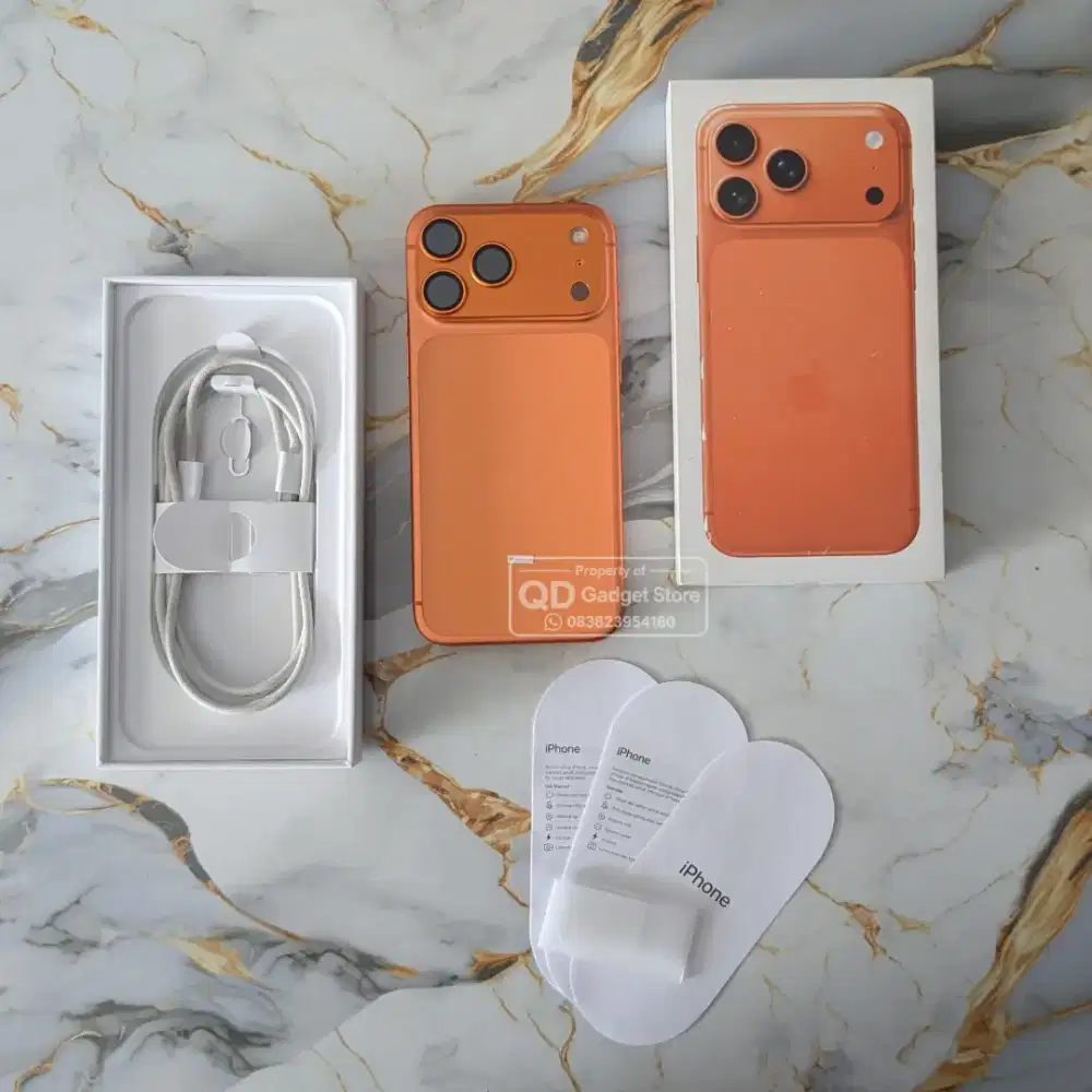 iPhone 17 Pro Max 256GB Orange Garansi RESMI iBox September 2027 Mulus