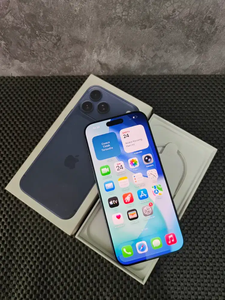 iPhone 17 Pro Max 256 Blue resmi iBox Fullset Original