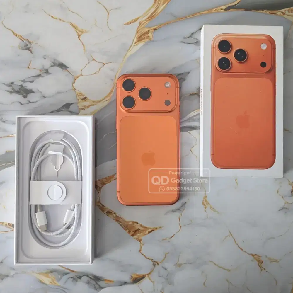iPhone 17 Pro 256GB Orange Garansi RESMI iBox Digimap Juli 2027 Mulus