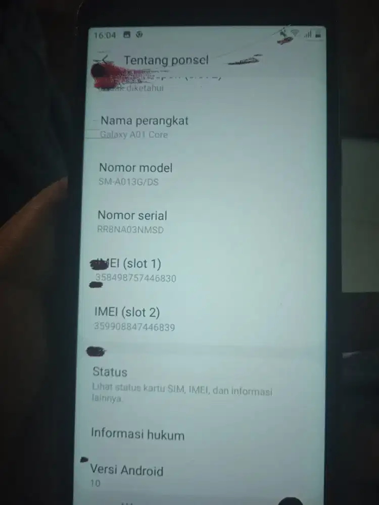 Samsung galaxy A01core