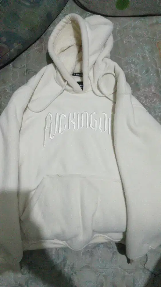 hoddie fvck bahan tebal size m