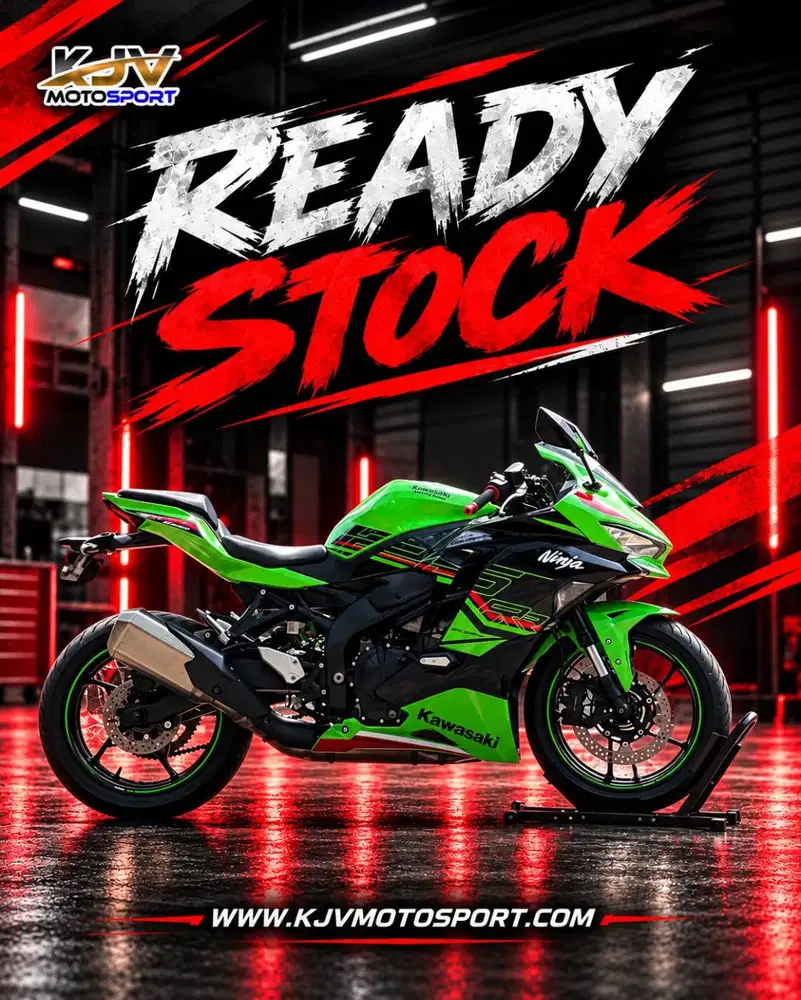 KAWASAKI ZX25RR ABS QS TFT KRT 2023 HIJAU KM LOW PAJAK HIDUP MULUS