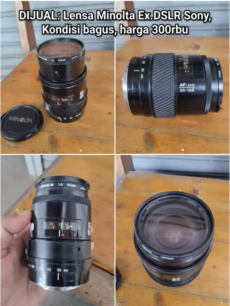 Lensa Minolta Kondisi bagus