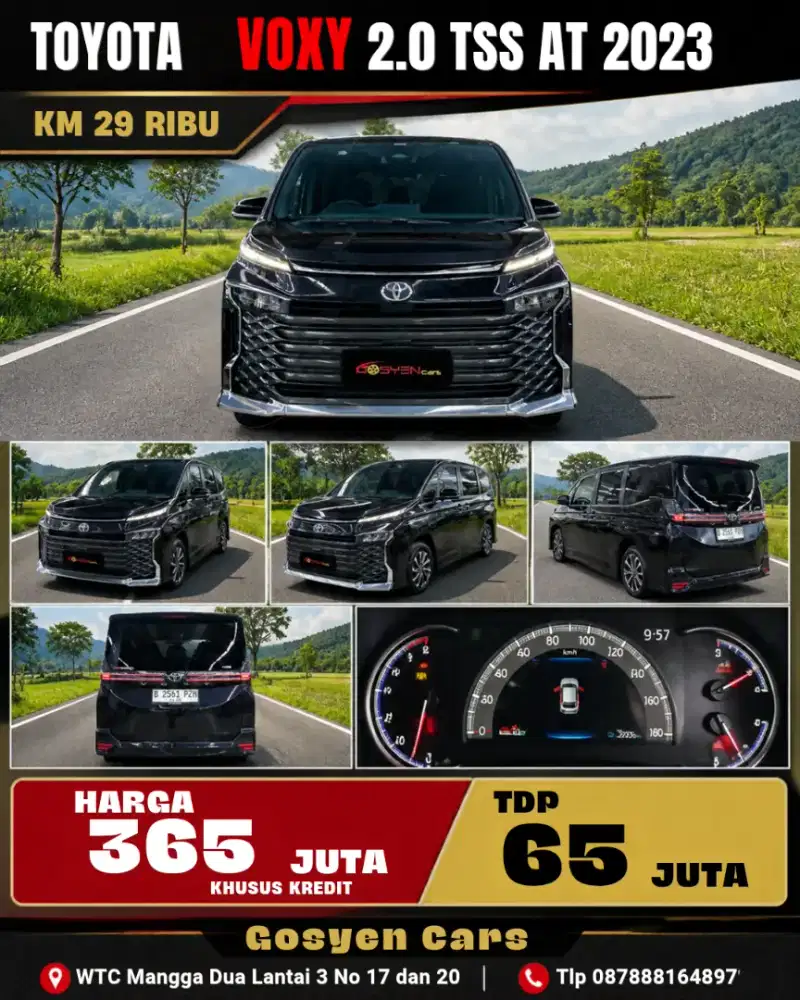 km 29 ribu TOYOTA VOXY 2.0 TSS AT 2023 KONDISI ISTIMEWA