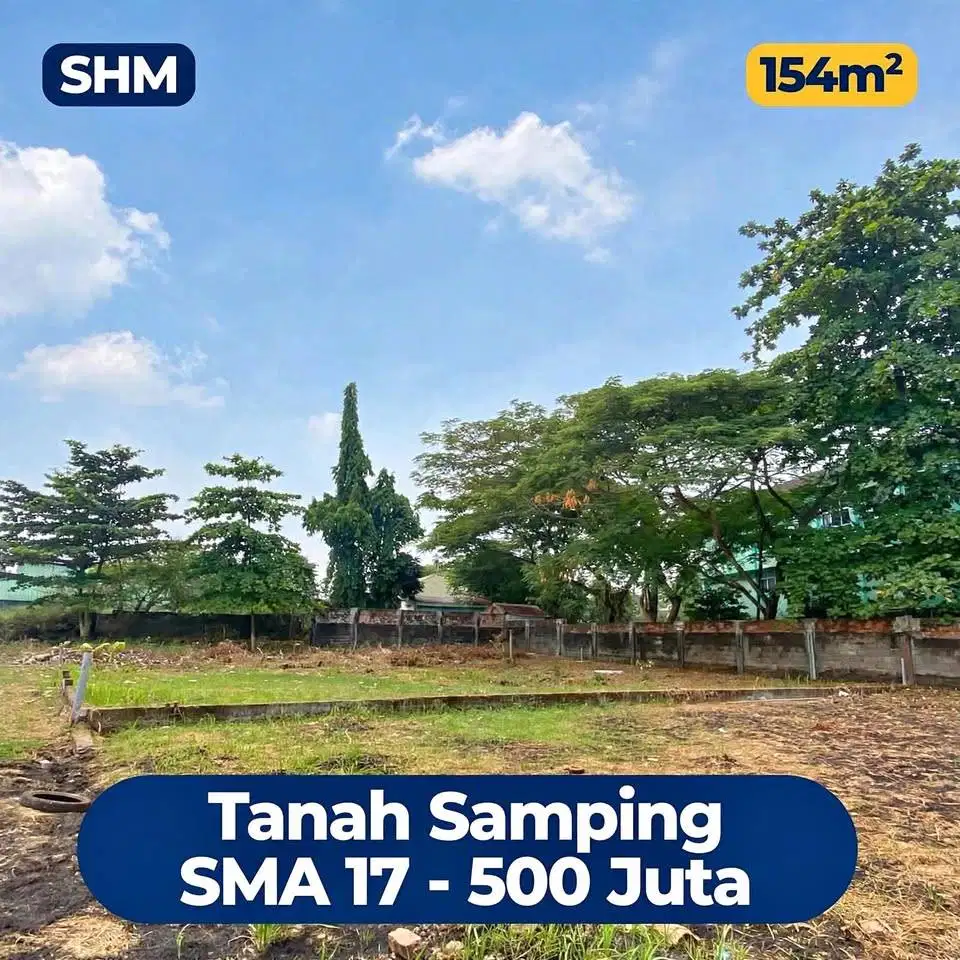 tanah murah dan strategis cocok kost area sma 17 palembang