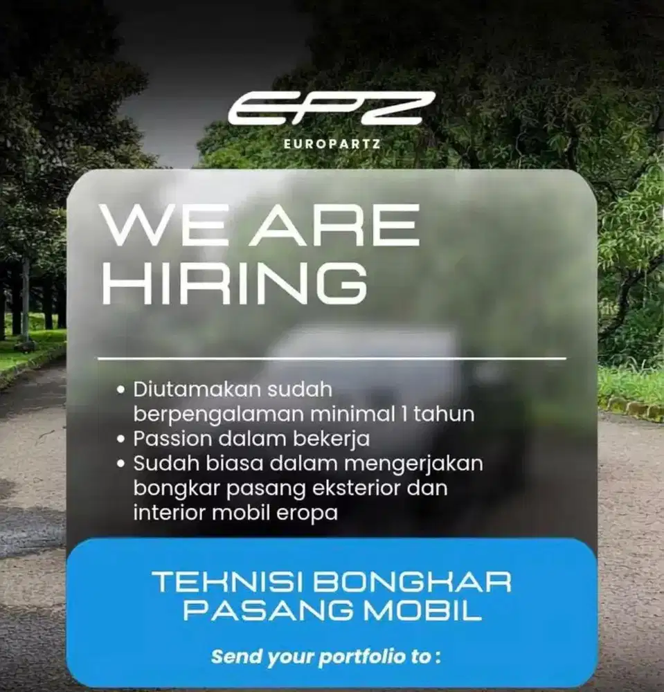 TEKNISI BONGKAR PASANG MOBIL