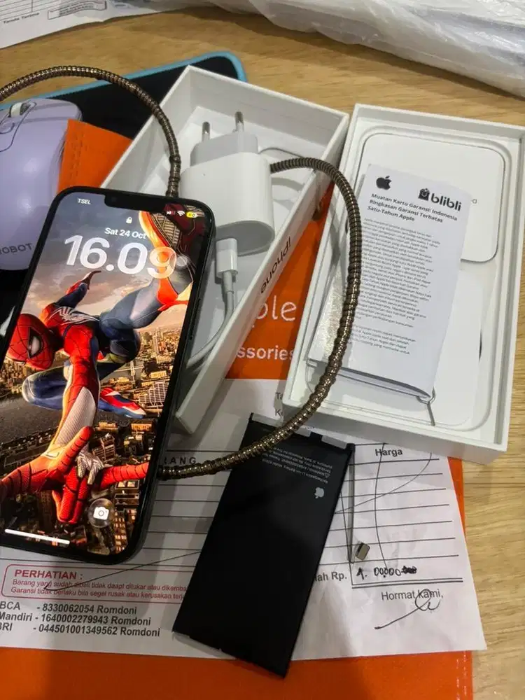 Iphone 13 128gb green rare garansi resmi blibli