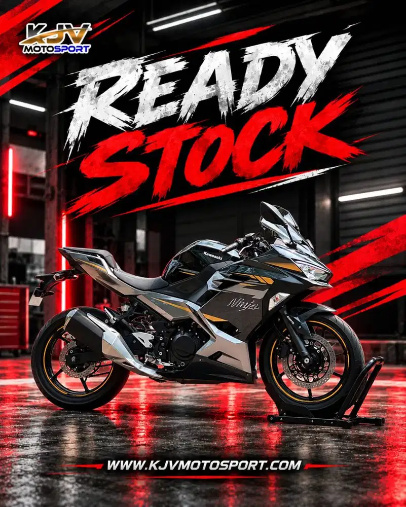 KAWASAKI NEW NINJA 250 FI ABS KEYLESS GREY 2022 KM 9K PAJAK ON MULUS