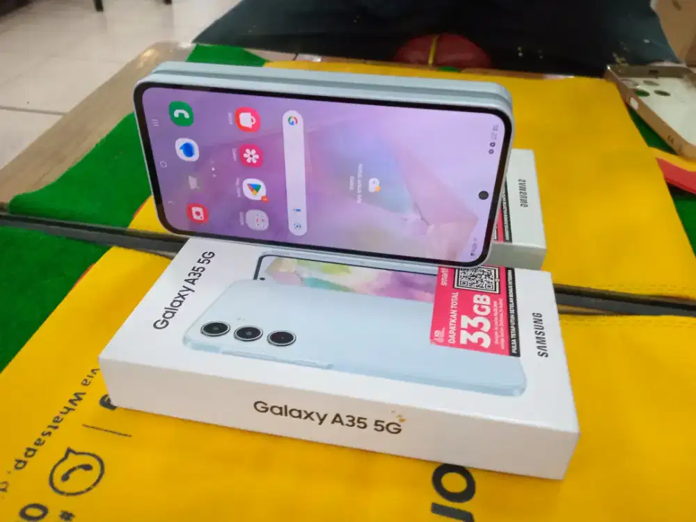 Samsung A35 5G ram 8/256 gb mulus no minus lengkap normal