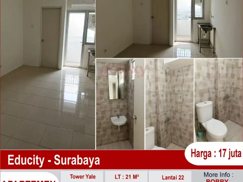 Apartemen Studio Educity Yale Pakuwon City Surabaya