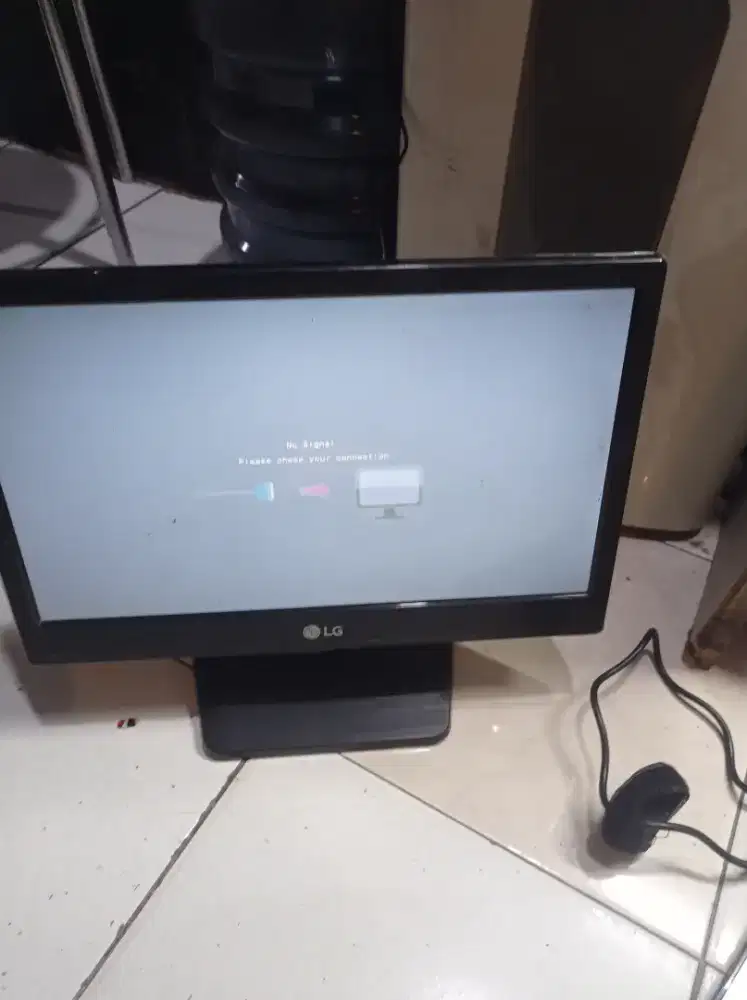 monitor pc lengkap kabel power +vga