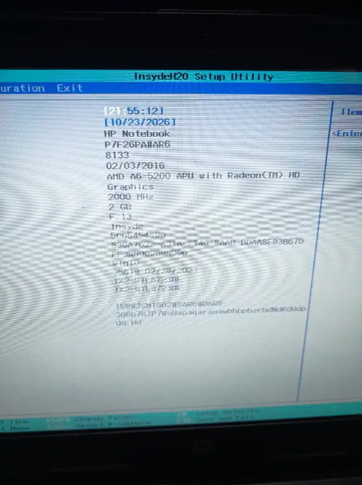 leptop hp minus ga hardis