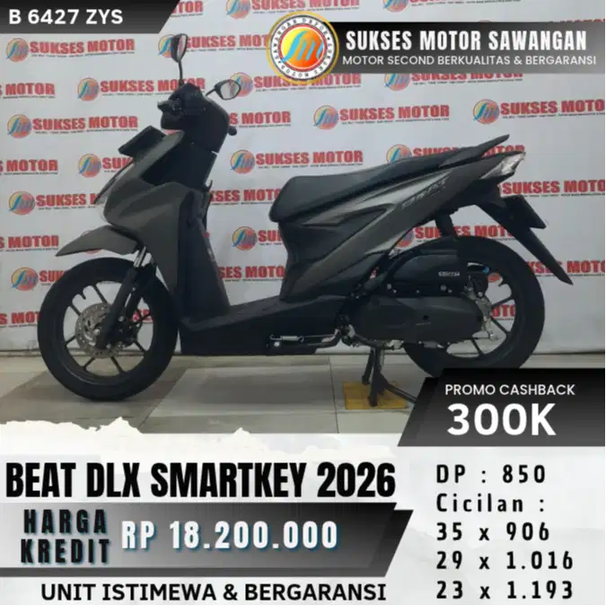 PROMO CASH KREDIT HONDA BEAT DELUXE SMARTKEY TH 2026 BEAT DLX KEYLESS