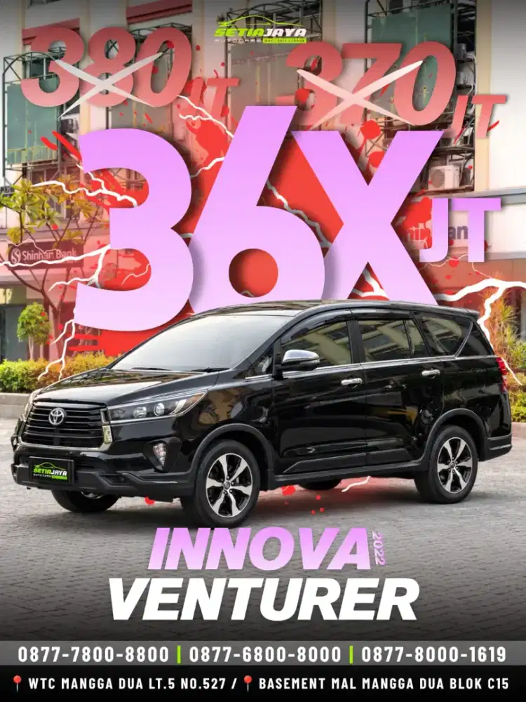 [BENSIN] TOYOTA KIJANG INNOVA VENTURER BENSIN 2022