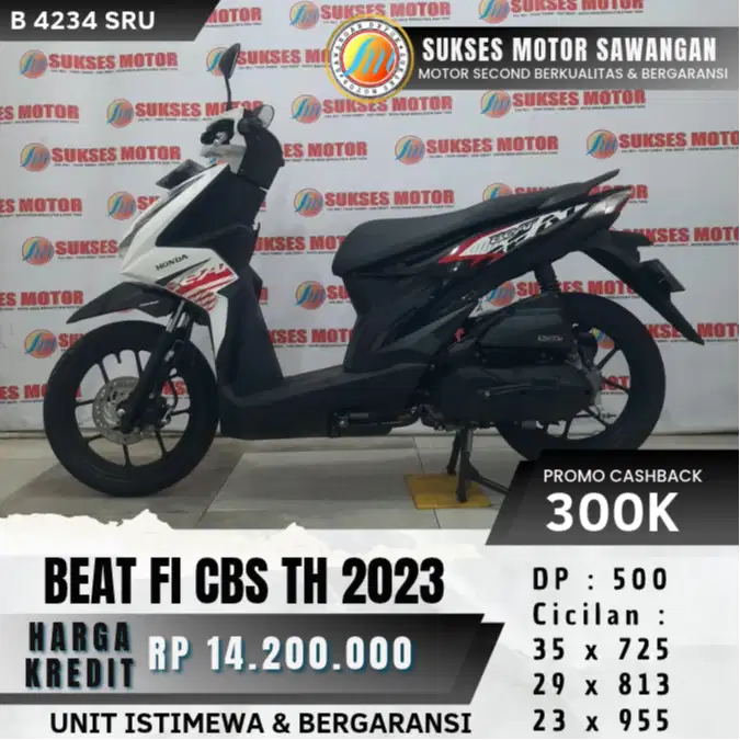 PROMO CASH KREDIT HONDA BEAT FI CBS TH 2023 UNIT MULUS BERGARANSI