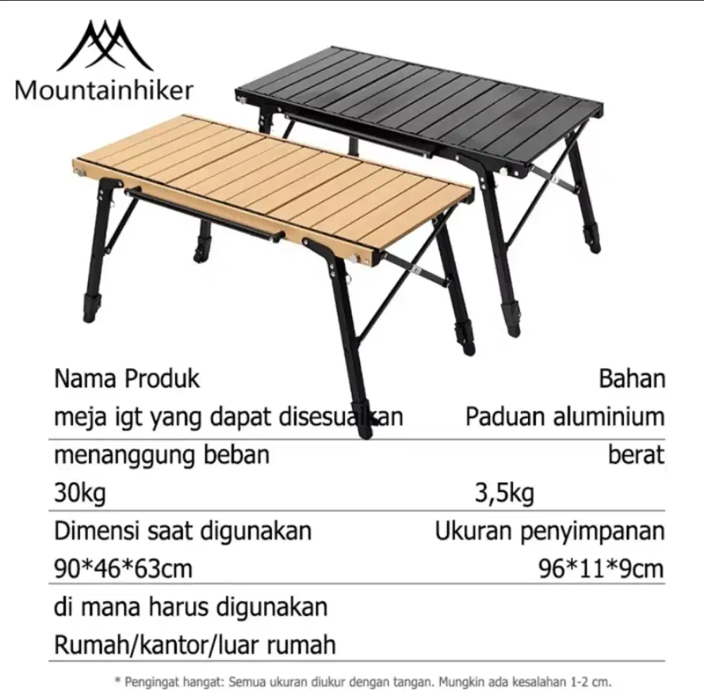 Meja Lipat Kompor IGT Mountain hiker
