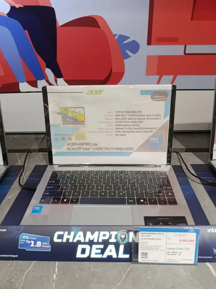 ACER NOTEBOOK i38 8/512SSD