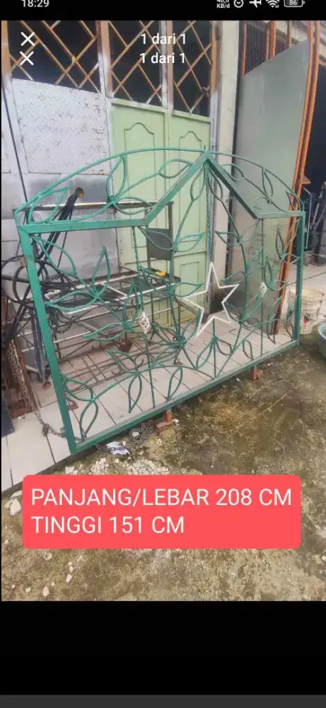 PAGER PAGAR BESI BALKON TANAM 208X151