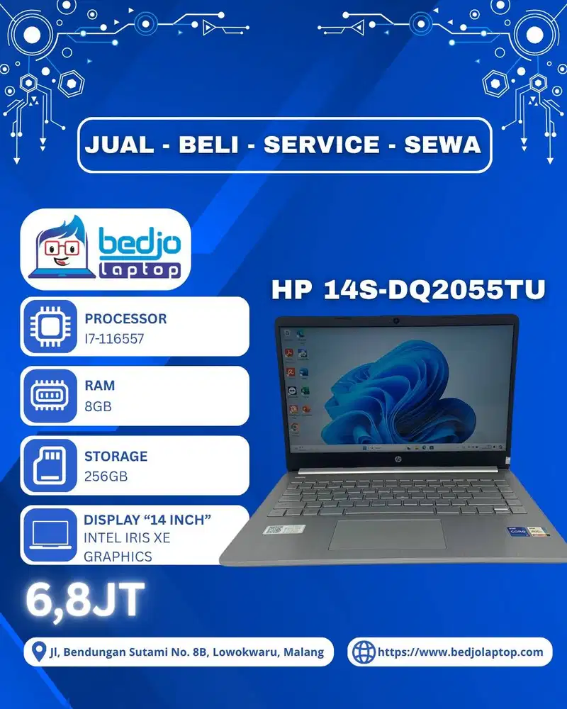Laptop Ngebut Core i7 Gen 11 dengan Iris Xe, HP 14s-dq2055TU
