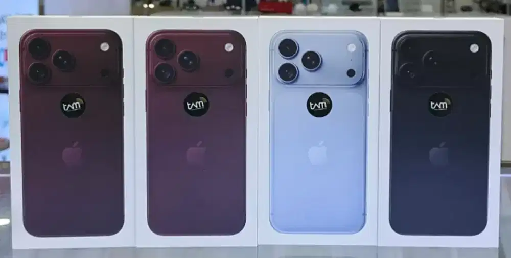 Iphone 18 Pro Max 256GB Burgundy Glacier Black BNIB Garansi Resmi iBox