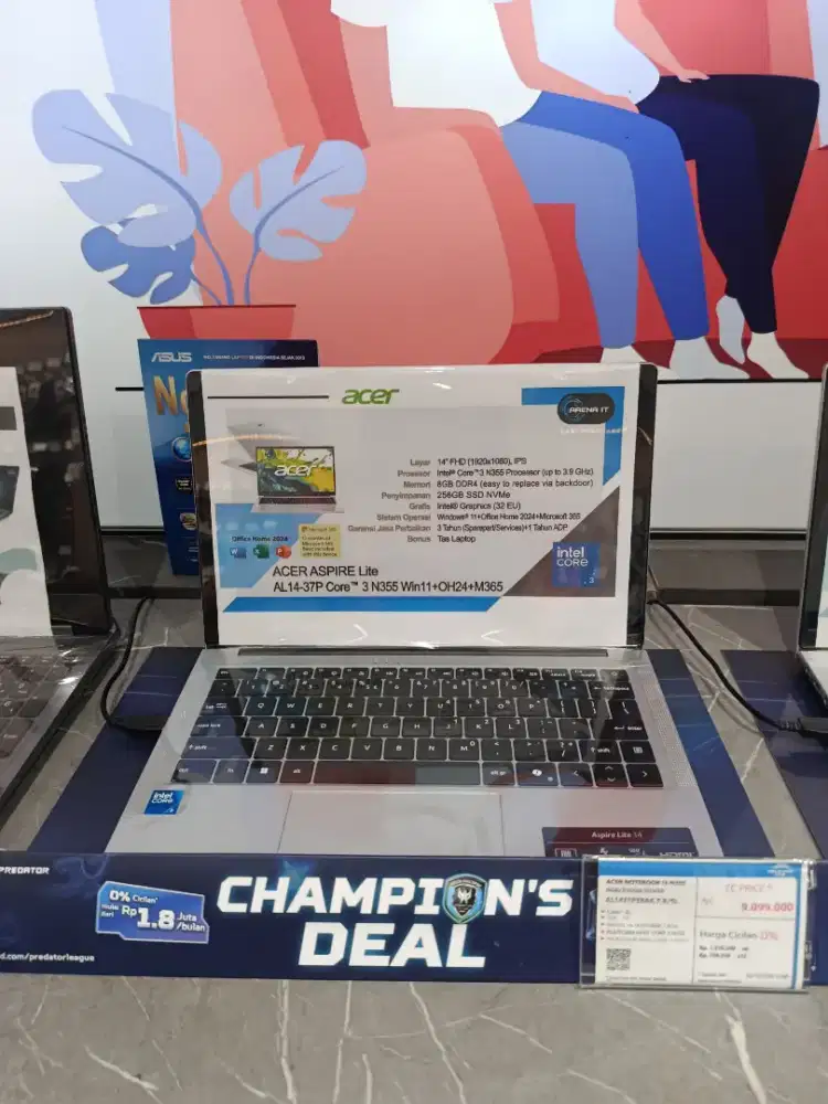 ACER NOTEBOOK I3 N355 8/256 SSD